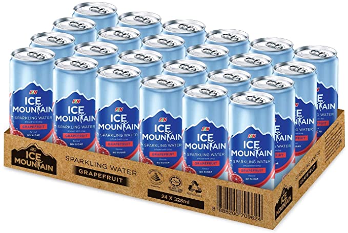 F&N Ice Mountain Grapefruit Sparkling Water (325ml)