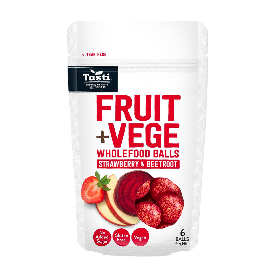 Fruit Wholefood Balls Strawberry & Beetroot (60g)
