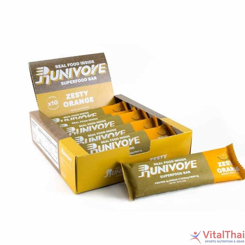 Runivore Superfood Bar Zesty Orange (50g)