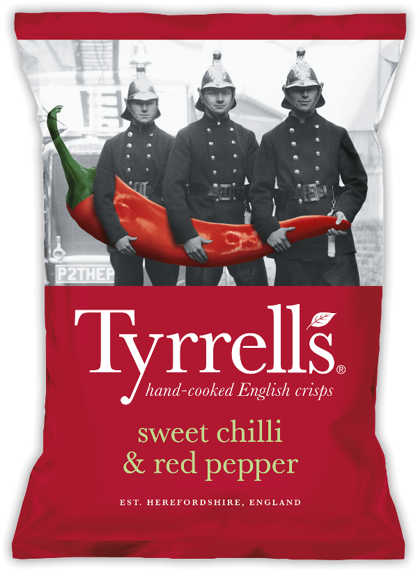 Tyrrell's Sweet Chilli and Red Pepper Potato Crisps (24 x 40g)