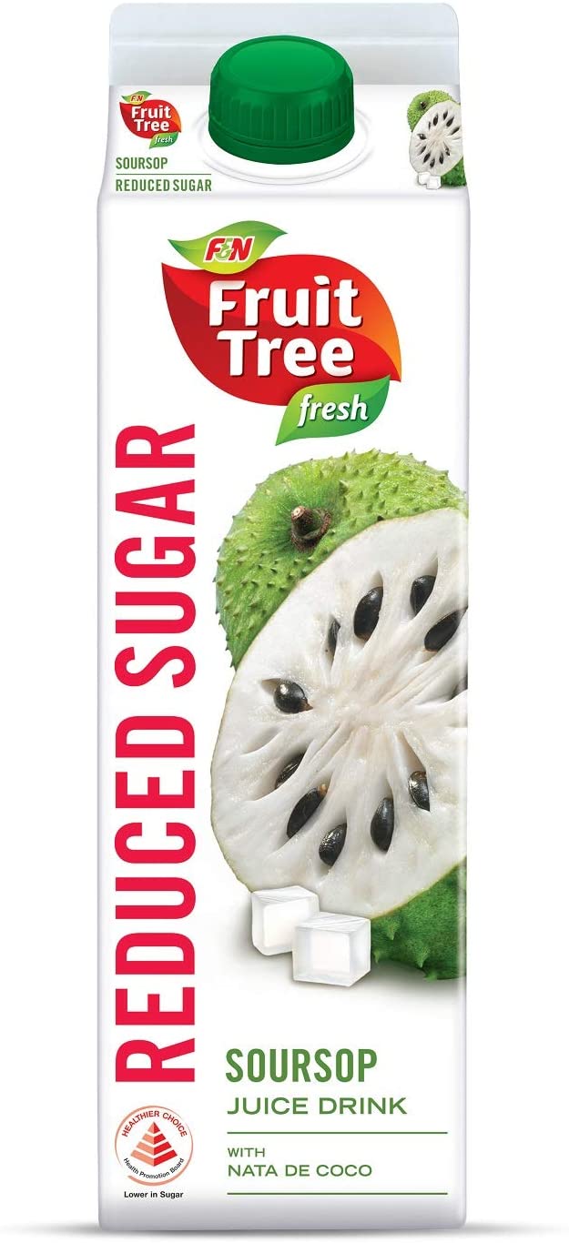 F&N Fruit Tree Fresh Soursop Reduced Sugar (1litre)