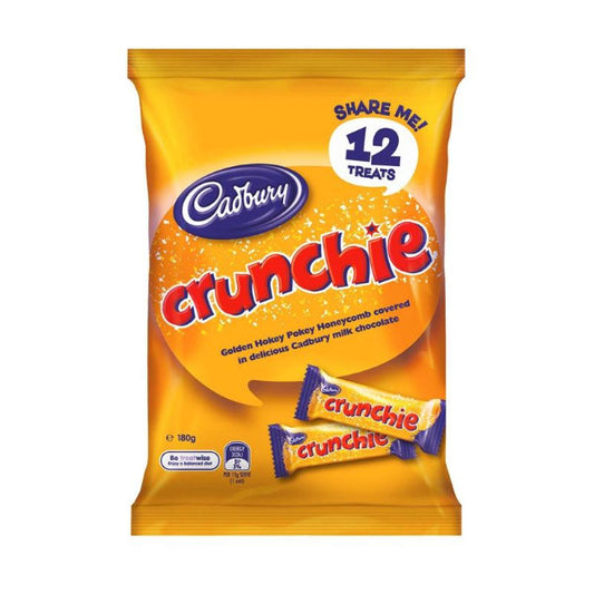 Cadburry yellow pack of 12 treats Crunchie