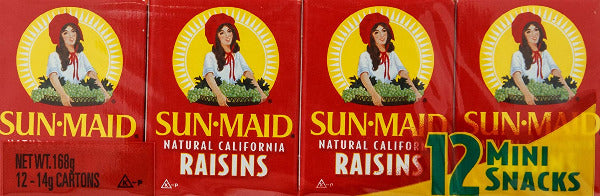 Sunmaid Raisins (12 x 14g)