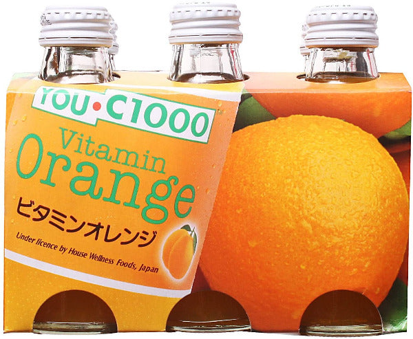 You C1000 Vitamin Drink Orange Glass (140ml)
