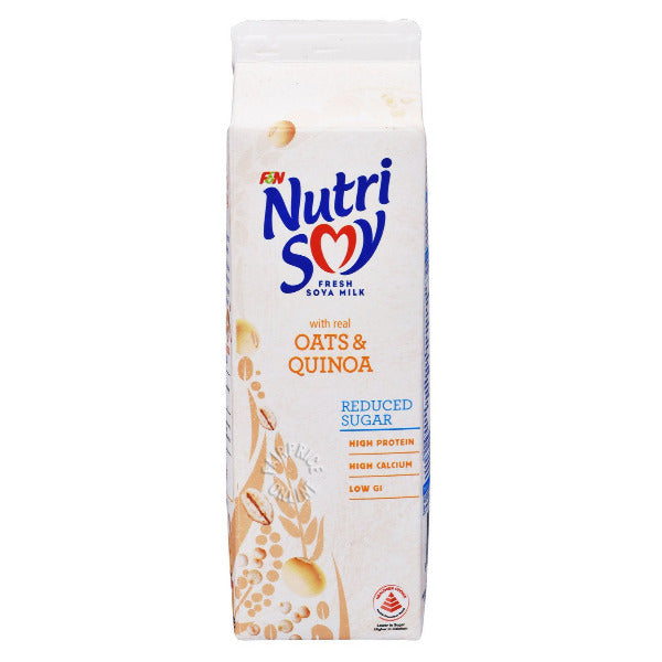 F&N Nutrisoy Soy Milk With Oats and Quinoa (1litre)