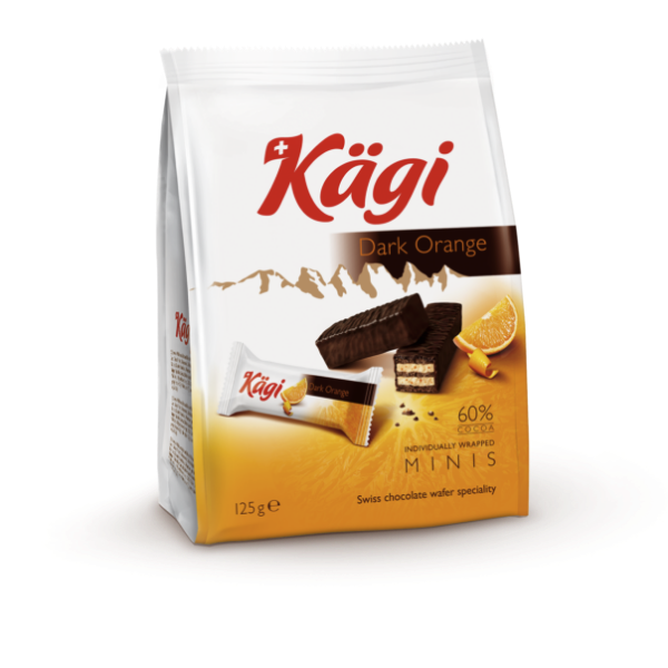 Kagi Swiss Chocolate Wafer Minis Dark Orange (125g)