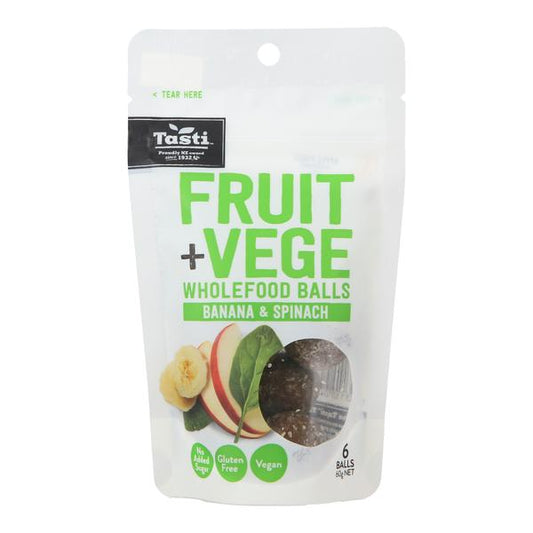 Fruit Wholefood Balls Banana & Spinach (60g)