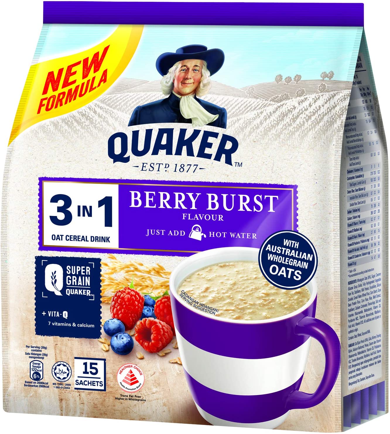Quaker 3-in-1 Original 15s (28G)