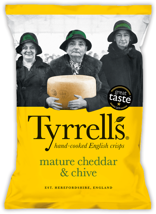 Tyrrell's Mature Cheddar and Chives Potato (24 x 40g)