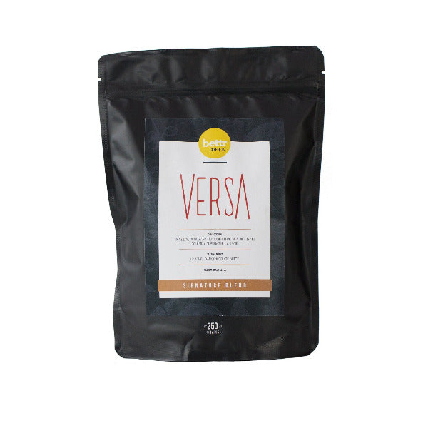 Versa black sachet of Bettr coffee