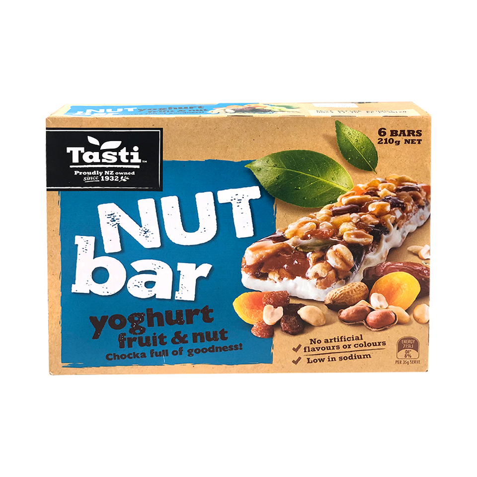 Tasti Nut Bars Yoghurt Fruit and Nut (210g)